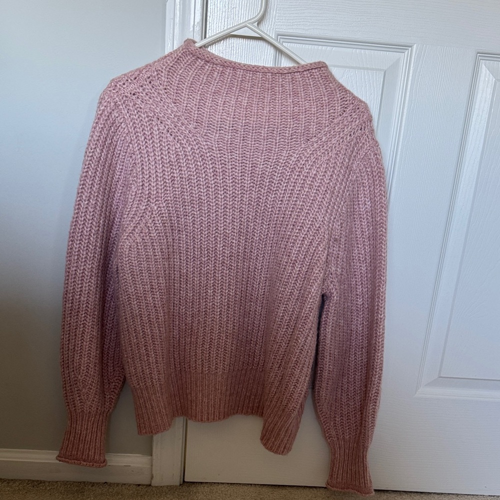 Madewell Soft Pink Turtleneck Sweater